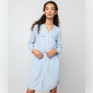 056 RAILS Women's Light Vintage Arabella Shirt Dress - Light Blue, Medium